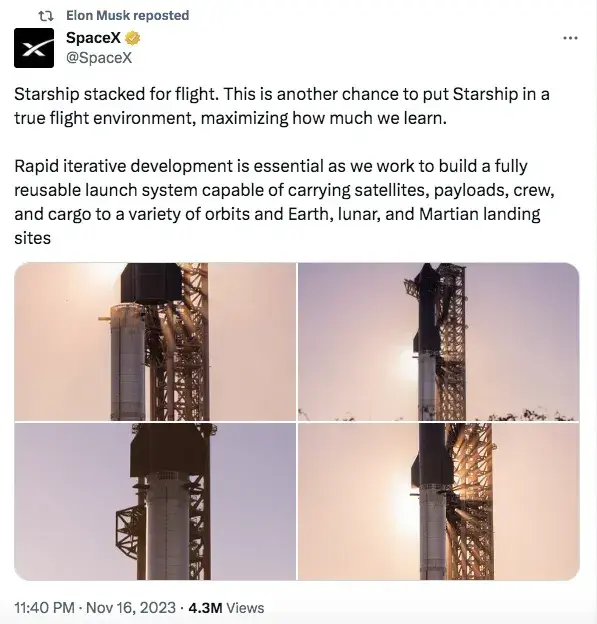 马斯克SpaceX星舰发射失败（马斯克的第二次星舰飞行测试再次失败） 9