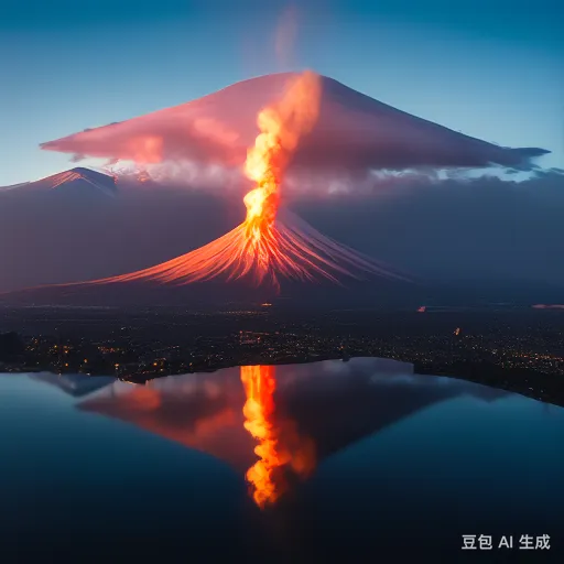 日本现神秘发光环状云（日本富士县帽子云照片） 7
